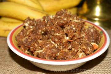 Aval Nanachathu / Sweetened Rice Flakes / Sweet Poha