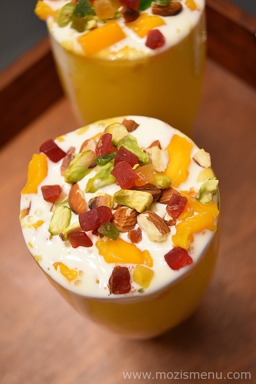 Mango Mastani Mastani Style Mango Milkshake Mozis Menu