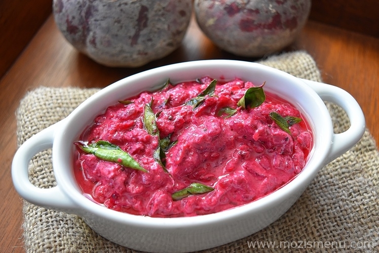 Kerala Style Beetroot Pachadi / Beetroot Raita