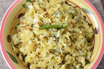 Cabbage Thoran / Cabbage Upperi / Kerala Cabbage Stir-Fry