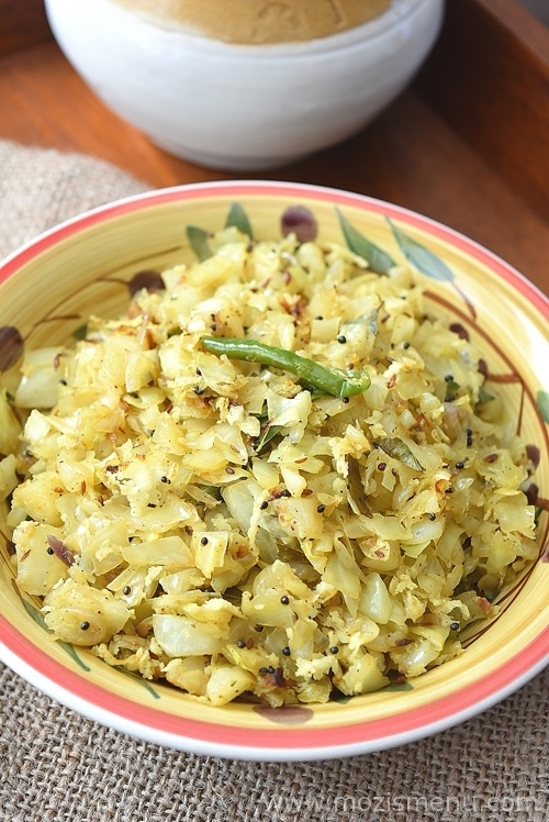 Cabbage Thoran / Cabbage Upperi / Kerala Cabbage Stir-Fry