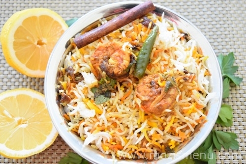 Prawn / Jhinga / Shrimp Dum Biryani